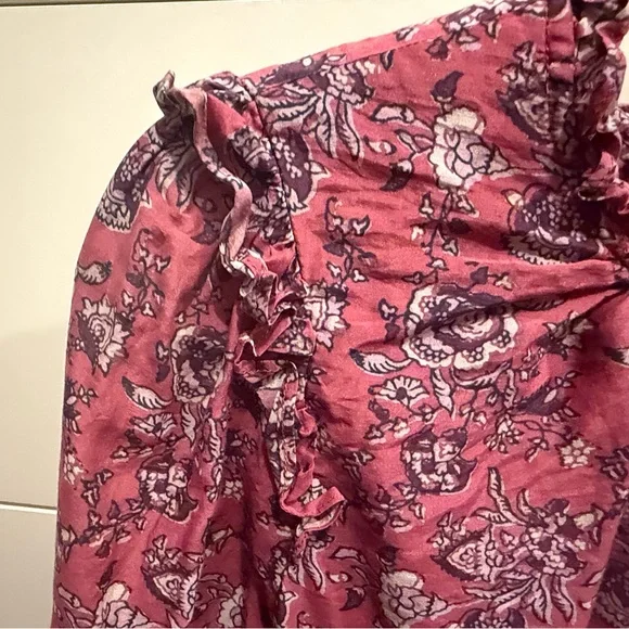 Xirena Lanie block print top in wild rose size XS - Picture 2 of 9